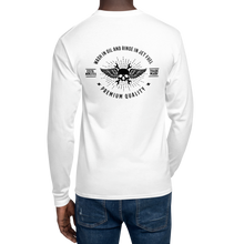 Load image into Gallery viewer, "Wash in Oil Rinse in Jet Fuel" Champion Long Sleeve Tee