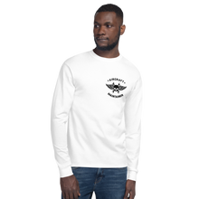 Load image into Gallery viewer, "Wash in Oil Rinse in Jet Fuel" Champion Long Sleeve Tee