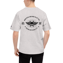 Load image into Gallery viewer, "Wash in Oil Rinse in Jet Fuel" Champion Tee