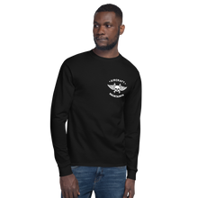Load image into Gallery viewer, "Wash in Oil Rinse in Jet Fuel" Champion Long Sleeve Tee