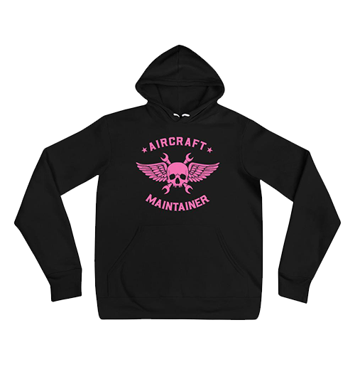 Pink Aircraft Maintainer Hoodie