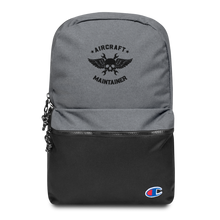 Load image into Gallery viewer, Embroidered Aircraft Maintainer x Champion Backpack
